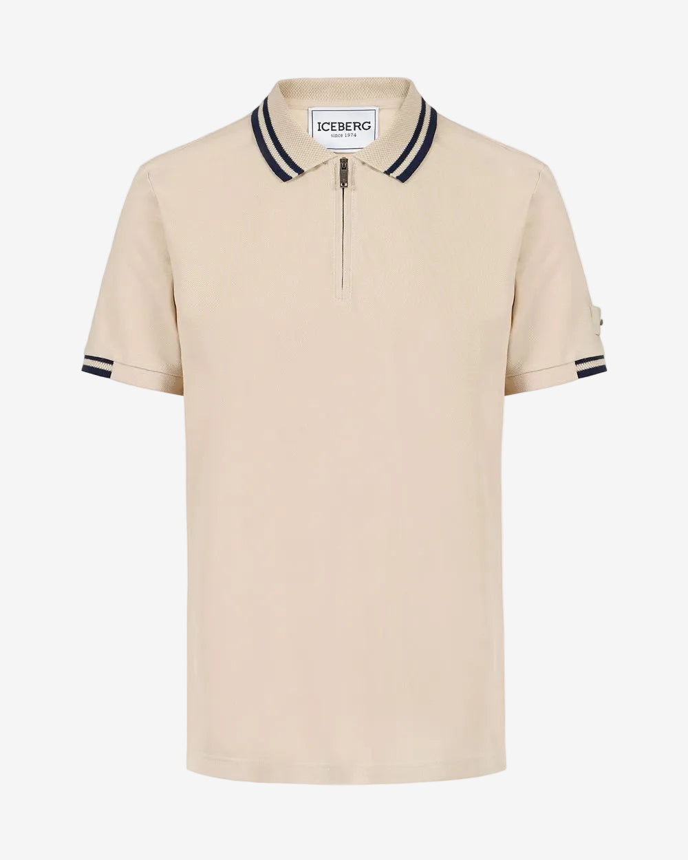 Regular fit short-sleeved polo shirt in cotton piquet