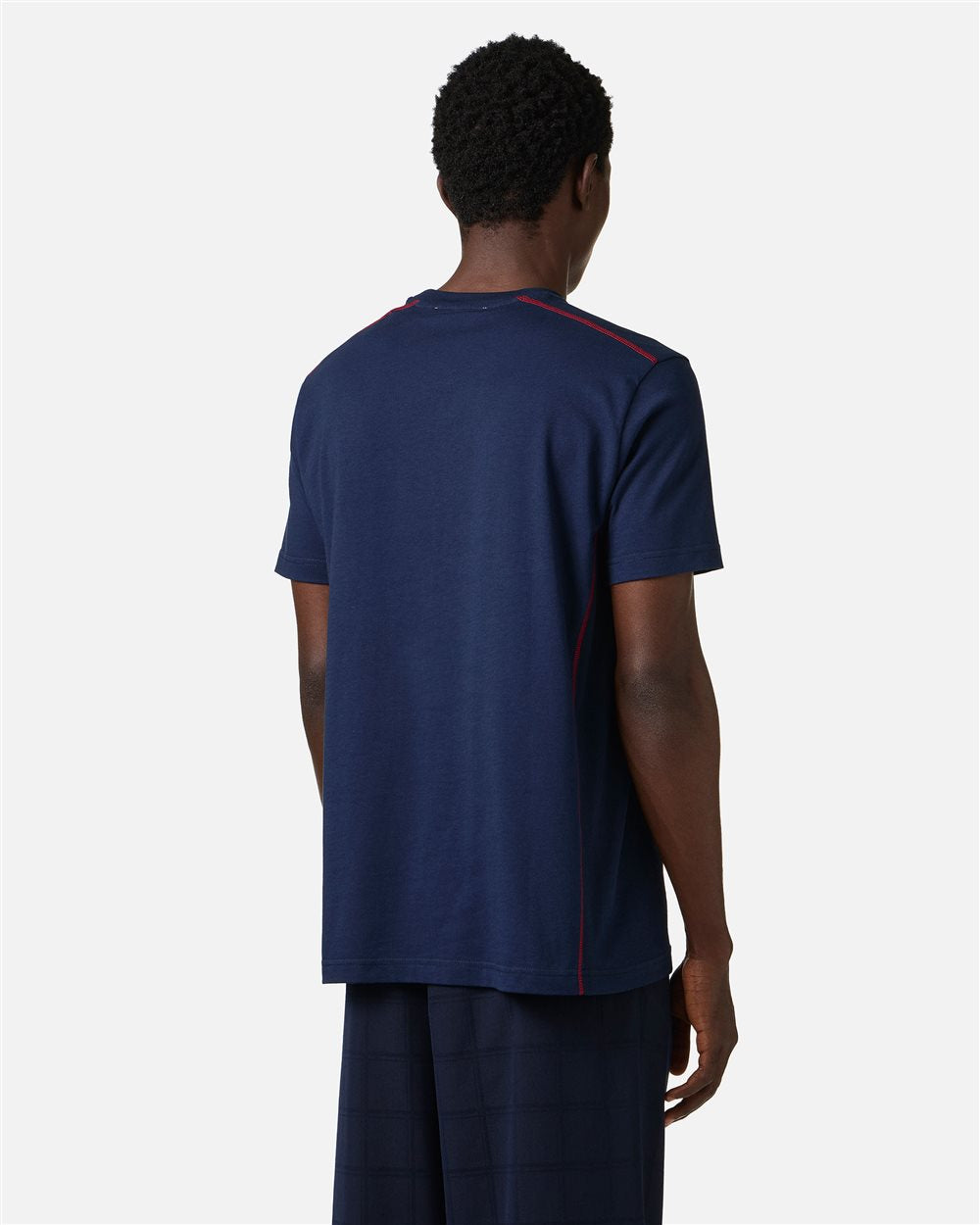 Classic regular fit blue T-shirt in sustainable cotton jersey