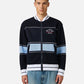 Multicolor jacquard-knit regular fit jacket