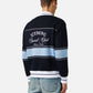 Multicolor jacquard-knit regular fit jacket