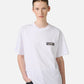 Optic white, regular fit cotton jersey T-shirt with check detail