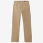 Straight beige denim de-Nîmes trousers