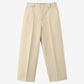 Beige Pastro trousers in cotton canvas