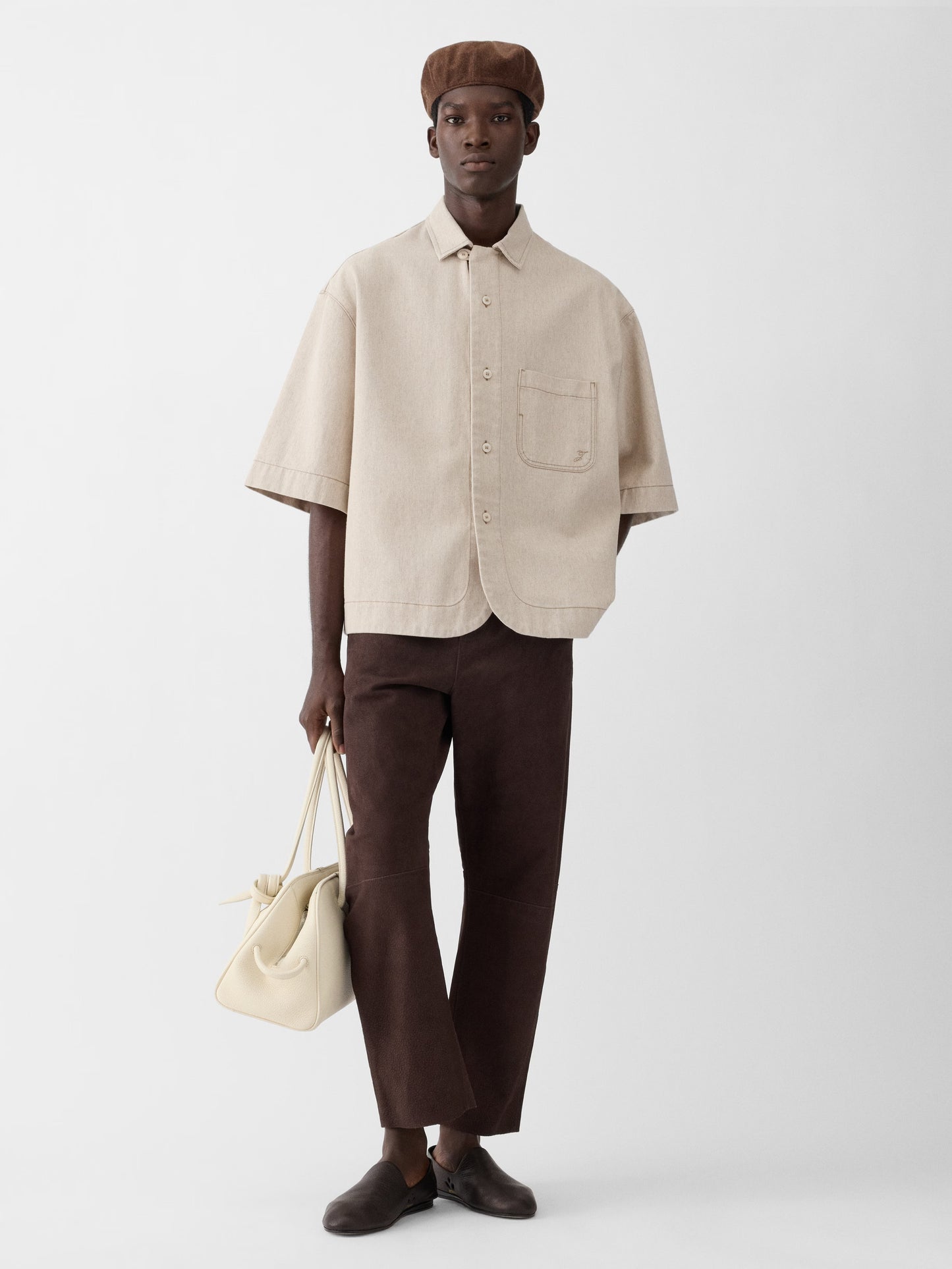 The Paysan de-Nîmes denim boxy shirt