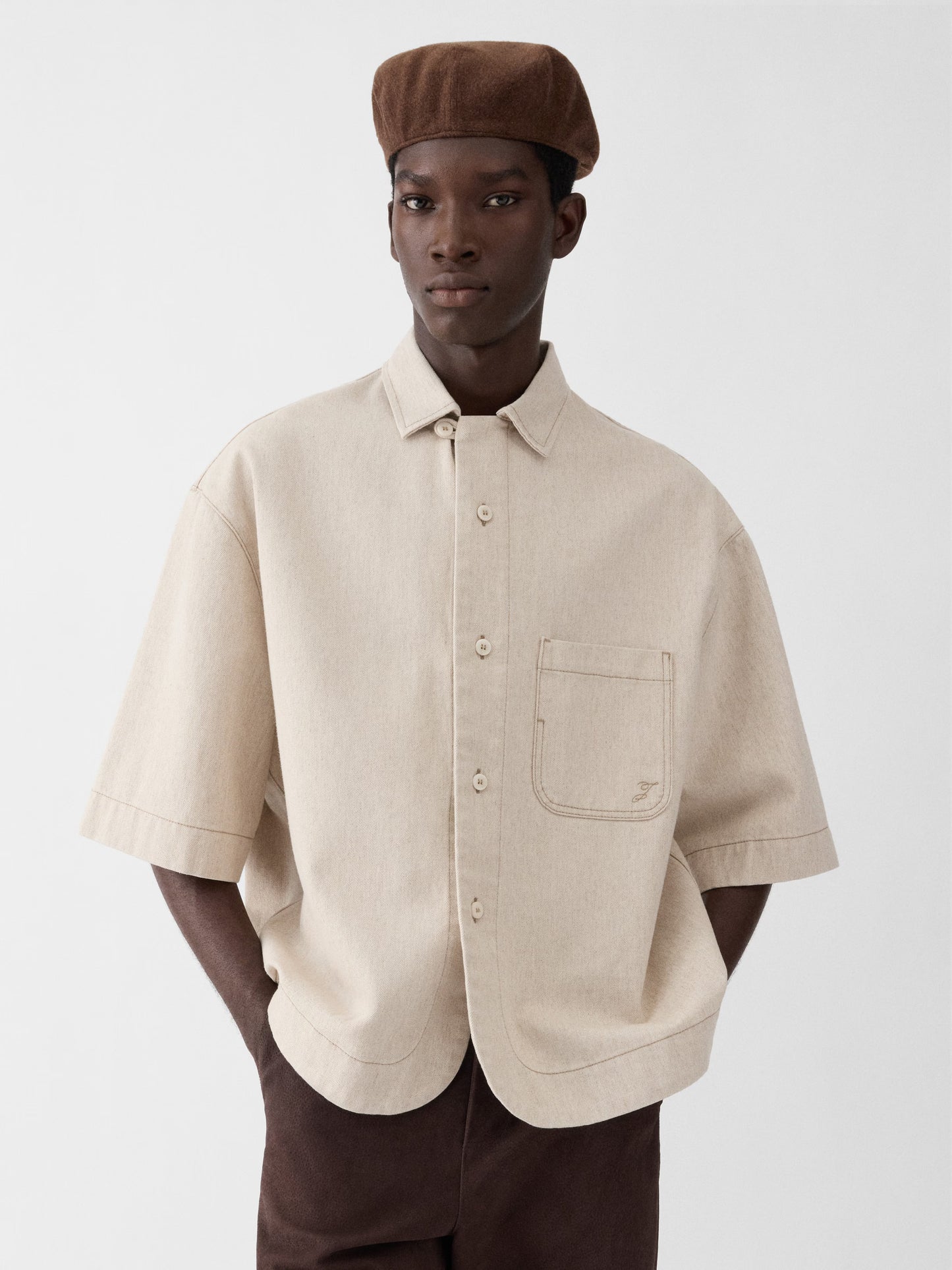 The Paysan de-Nîmes denim boxy shirt