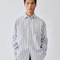 La Chemise Voilier vertical-stripe logo-embroidered shirt