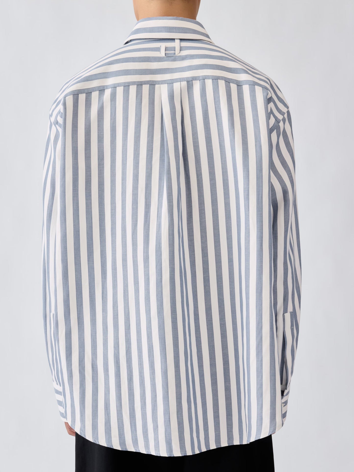 La Chemise Voilier vertical-stripe logo-embroidered shirt