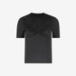 Nina Ricci bow lace-inserts short-sleeves T-shirt