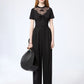 Nina Ricci bow lace-inserts short-sleeves T-shirt