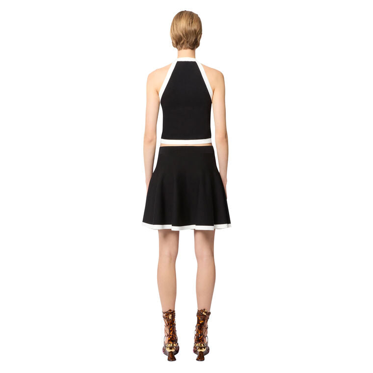 Nina Ricci knit skater mini skirt
