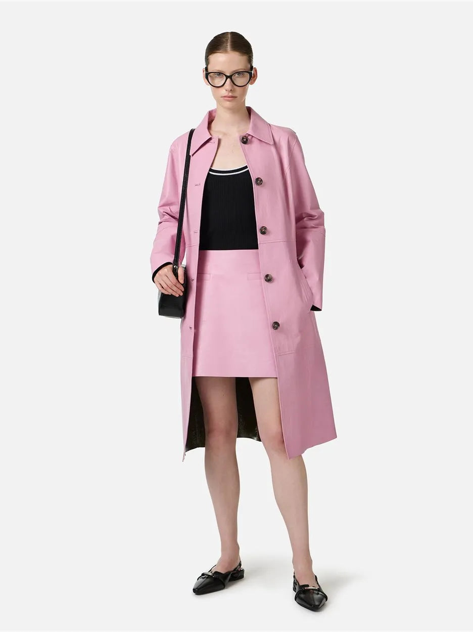 ICEBERG Mini Fit Pink Two-Tone Nappa Leather