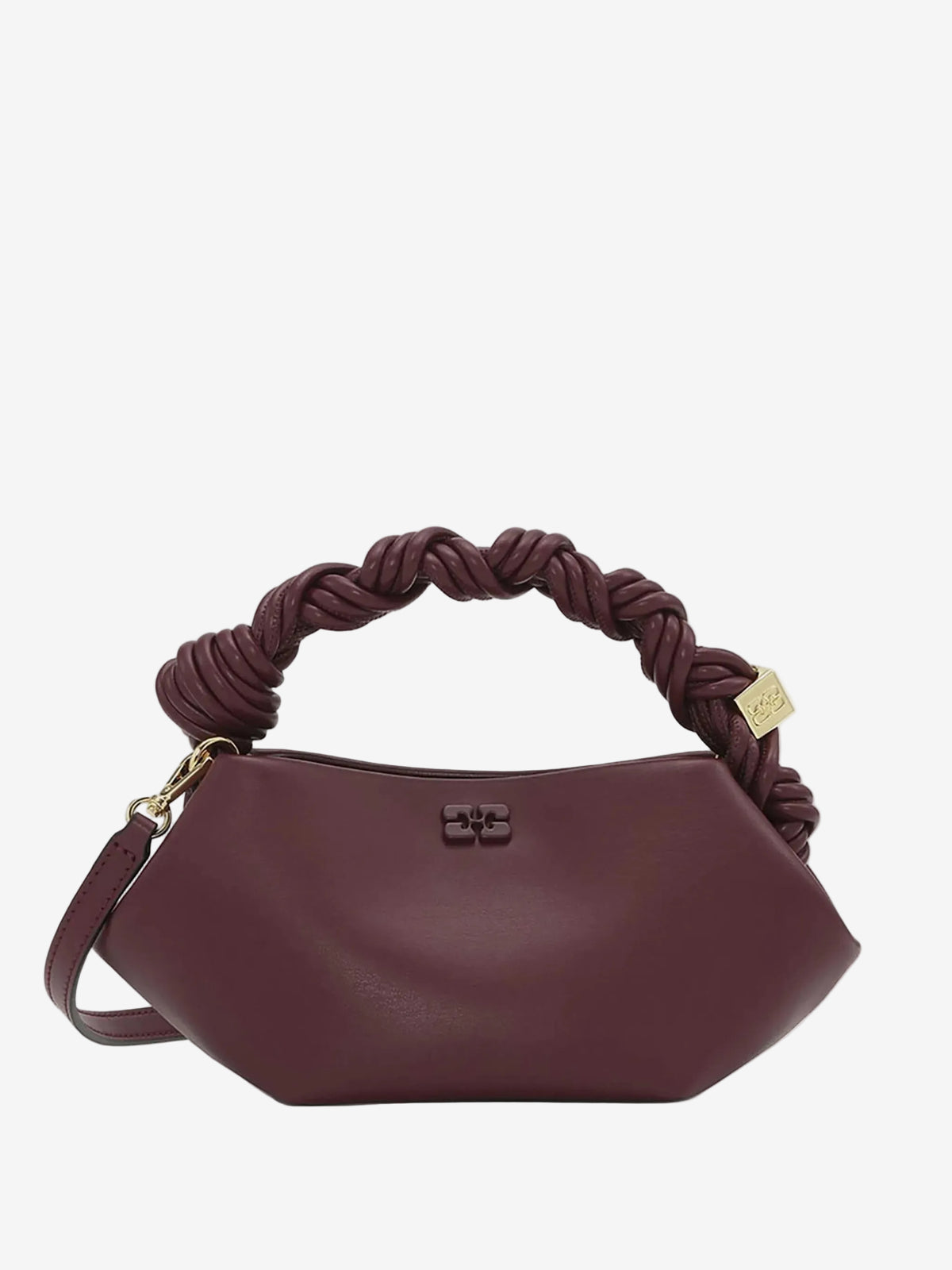 Ganni Bou Bag Mini Burgundy