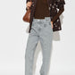Rigid Denim Fold Jeans