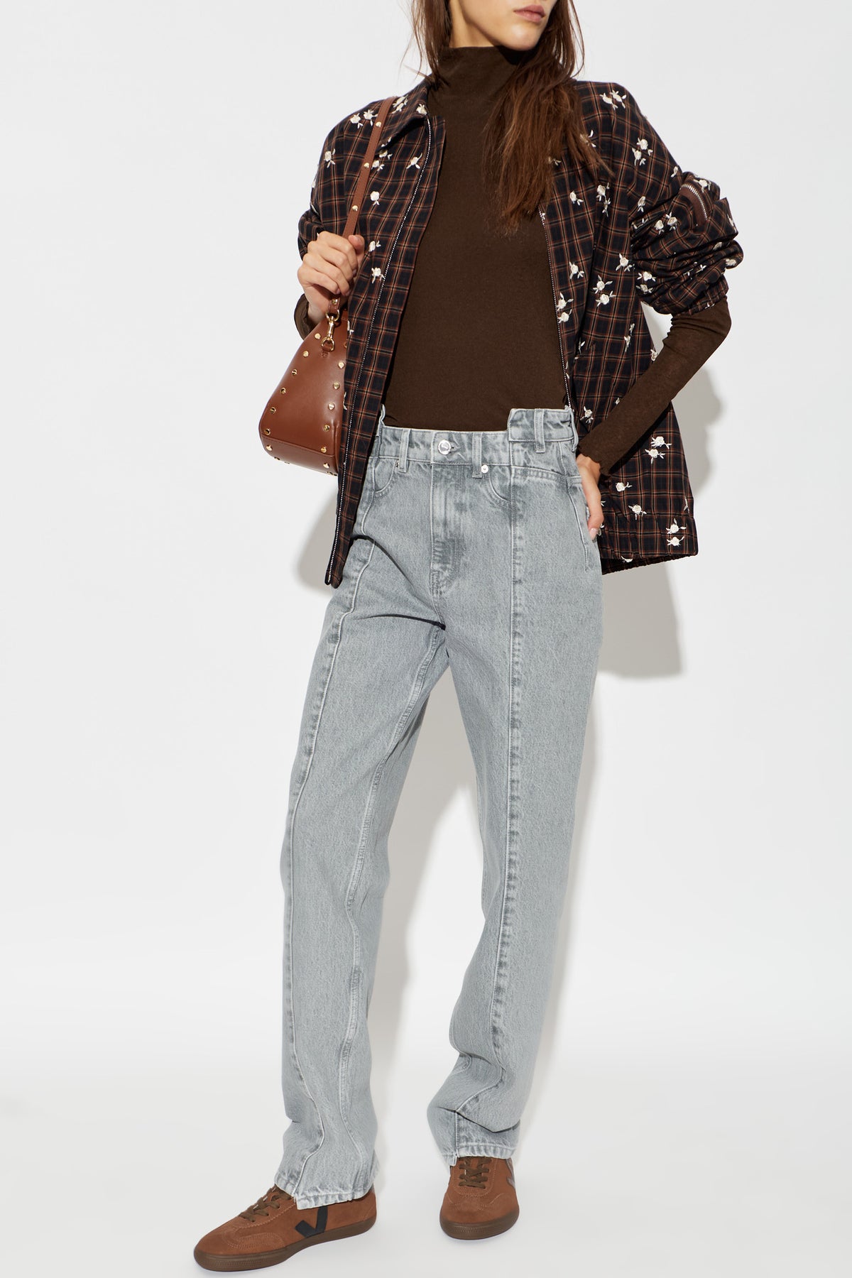 Rigid Denim Fold Jeans