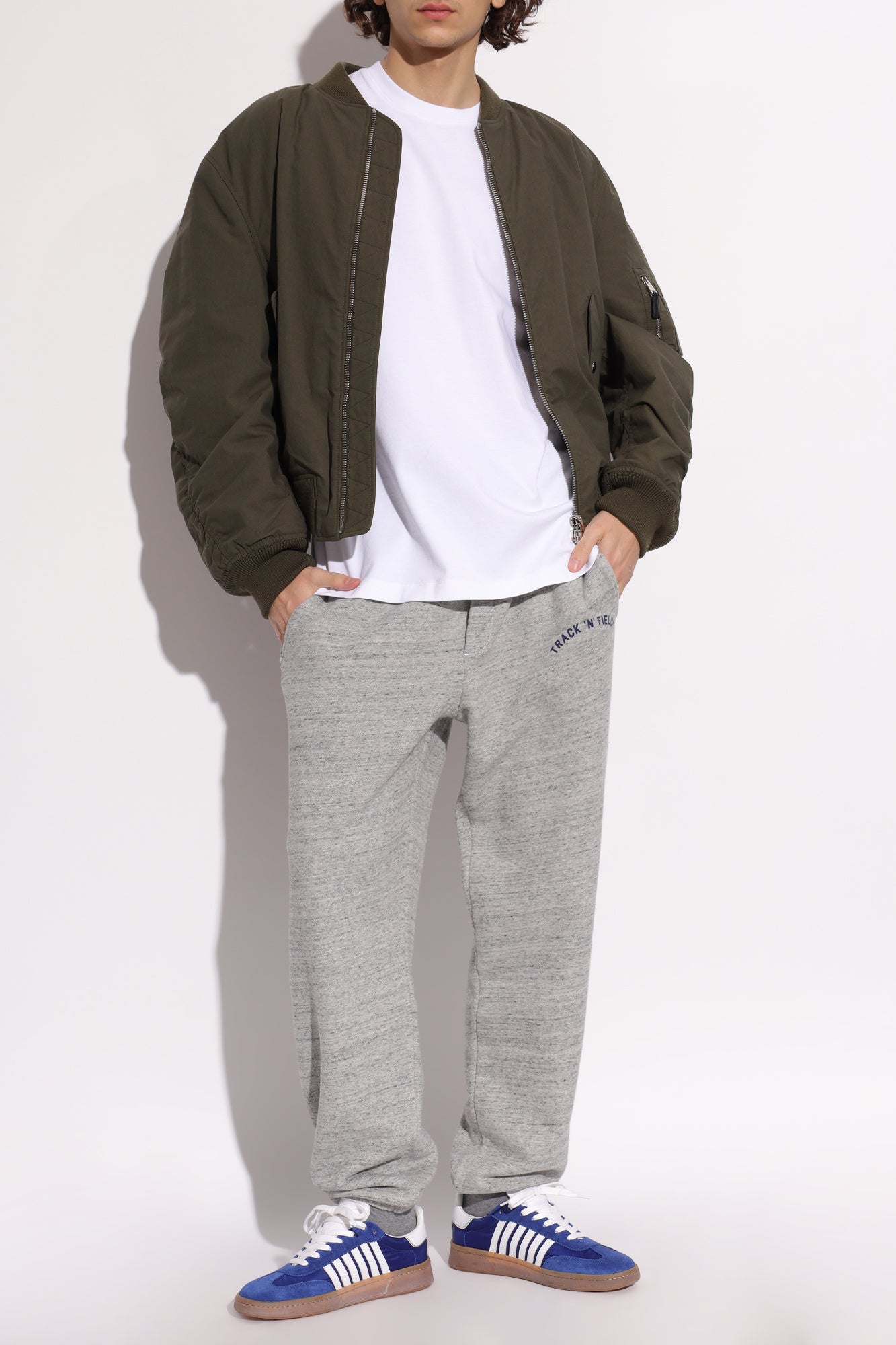 White t-shirt with a small logo on a white background DSQUARED2