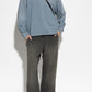 Star Wide Jogging Pants Back Zipped Pocket