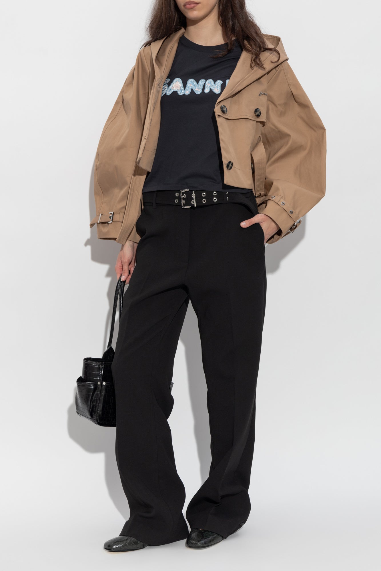 Basic Cotton Jersey Baby Fit Ganni