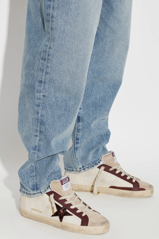 Golden Goose Surerstar Butter Beige Bordo