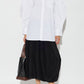 Compact Poplin Pleated Sleeve Shirt