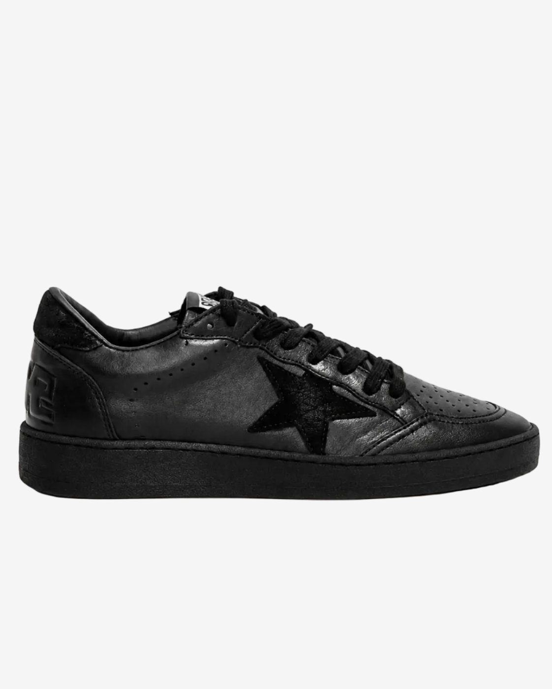 Men’s Ball Star in black nappa with suede star and nappa heel tab