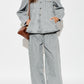 Rigid Denim A-line Overshirt