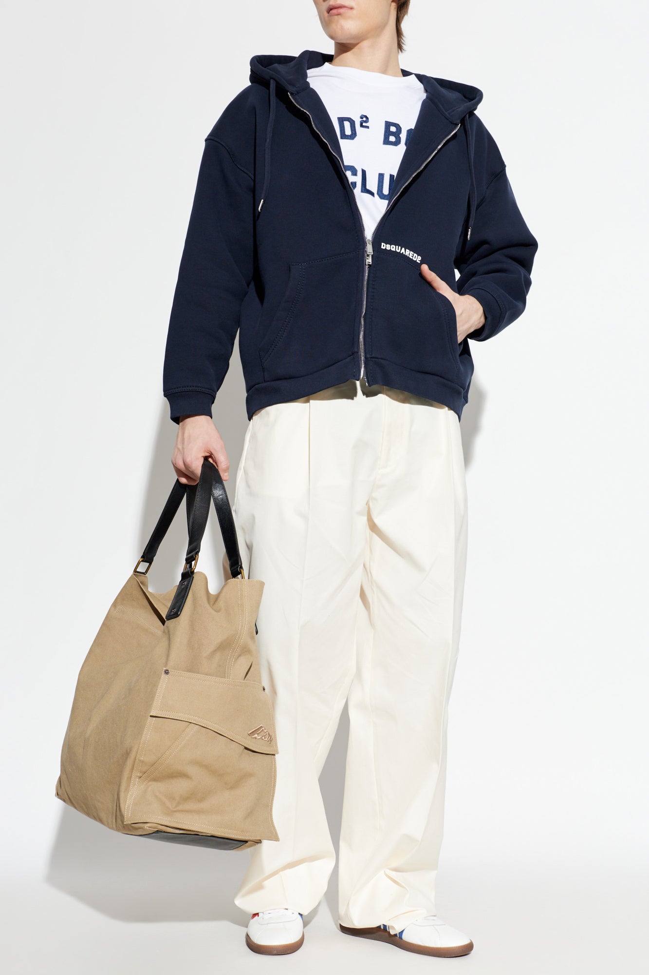 Dsquared2 WHITE T-shirt with patch