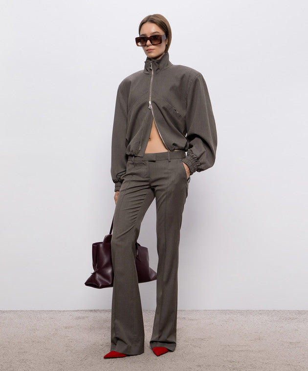 The Attico GREY Jacket with sewn-in shoulder pads