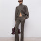 The tailored flared trousers