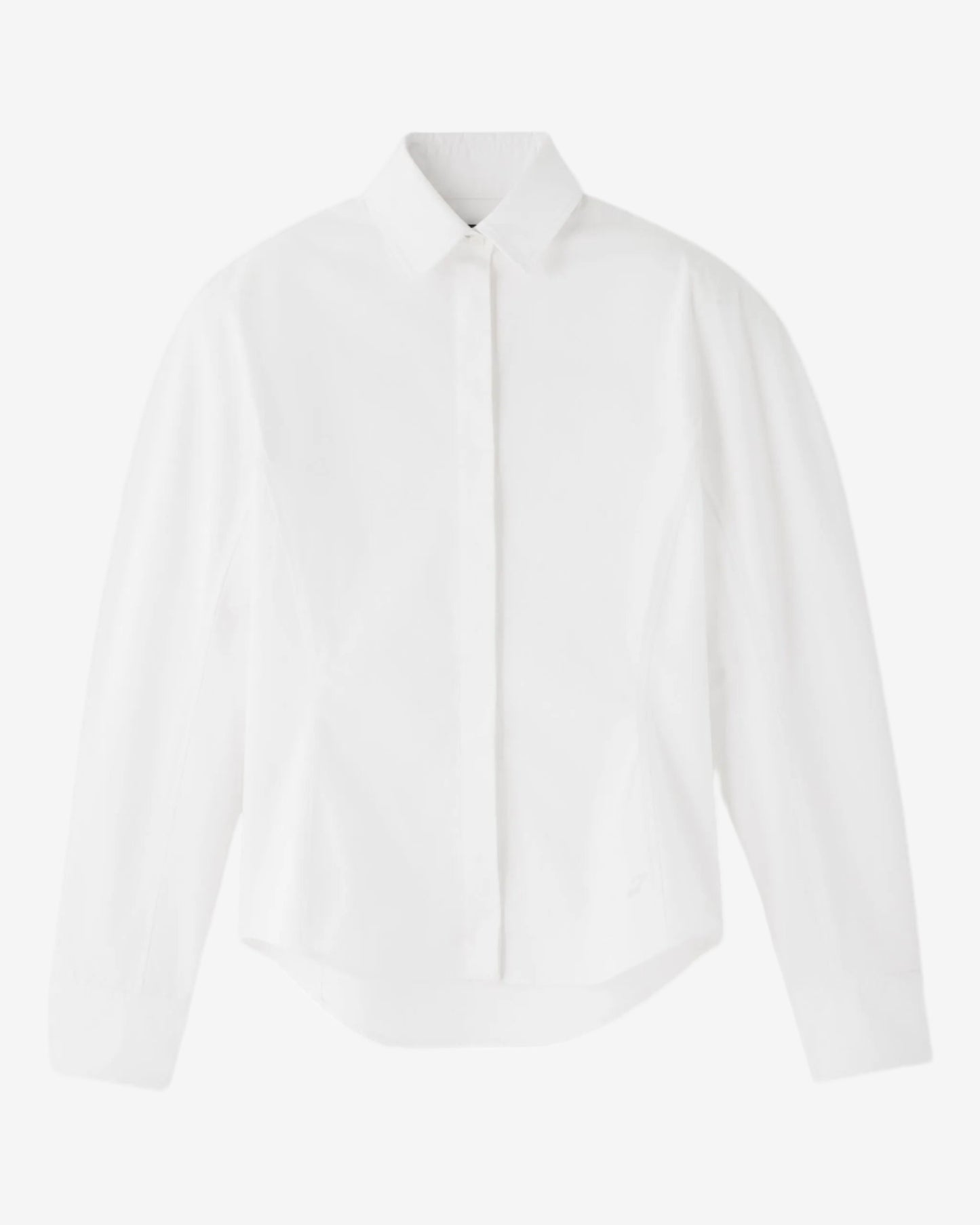 White shirt on a white background