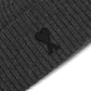 AMI De Coeur Ribbed Knit Beanie