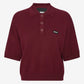 Slinky Knit Polo Burgundy