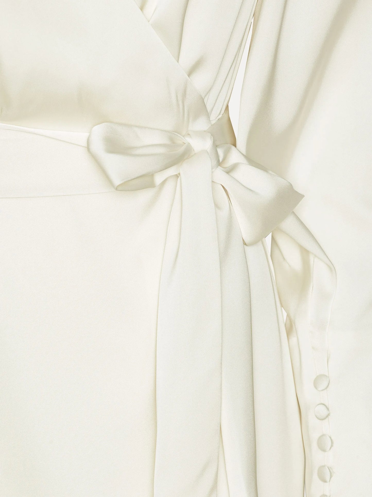 Satin Mini Wrap Dress