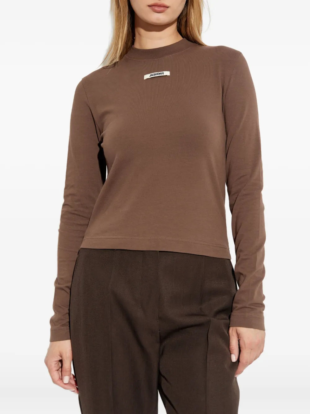 Logo Patch Long Sleeve T Shirt