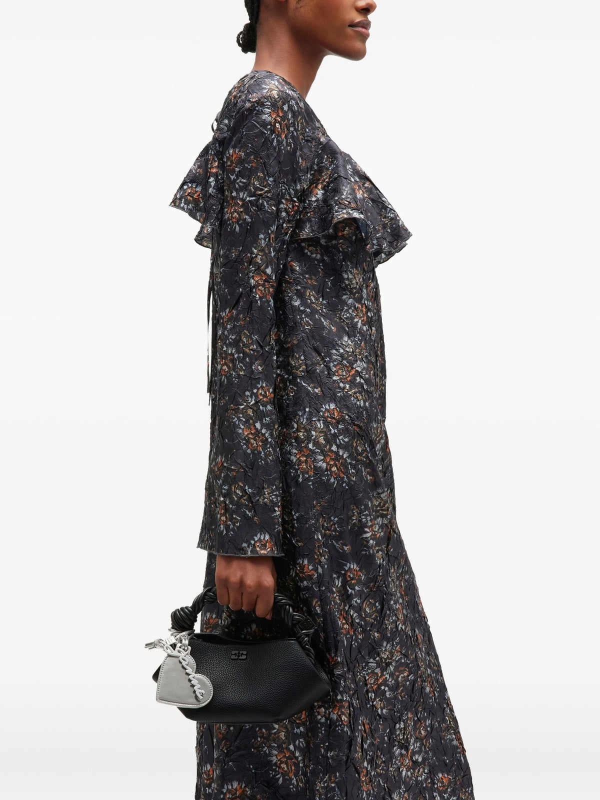 Ganni Bou Bag Mini Grained Black