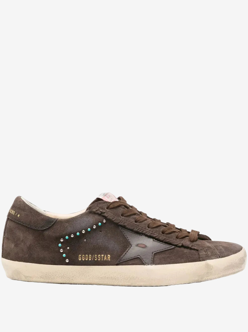 Super Star Suede Upper With Studs Leather Starsuede Upper With Studs Leather Star