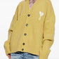 V Neck Cardigan With White Ami De Coeur