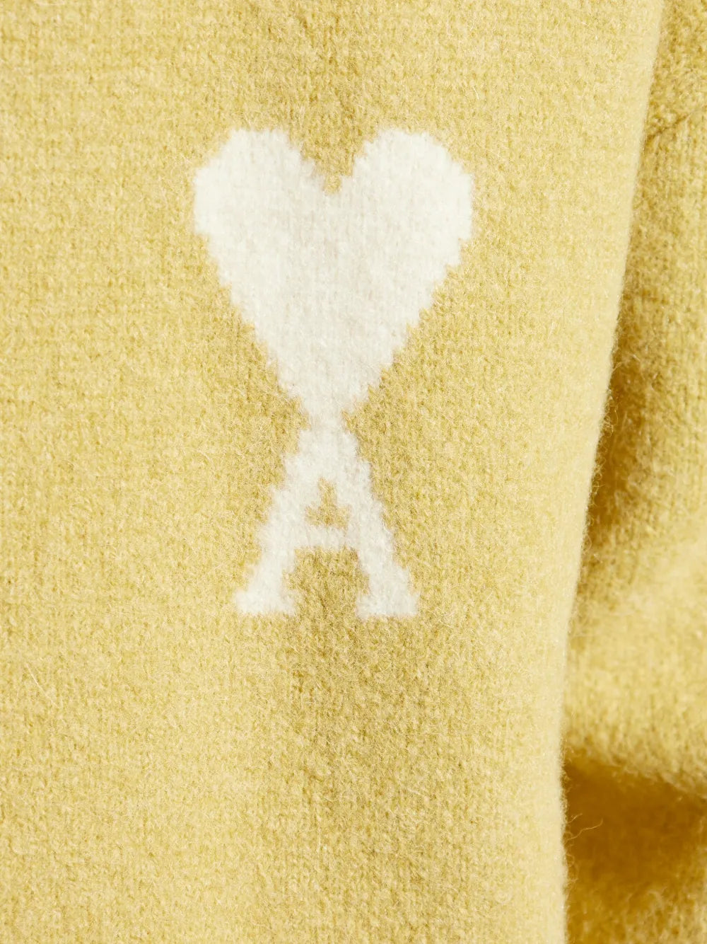 V Neck Cardigan With White Ami De Coeur