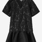 Satin Cloque Mini Dress