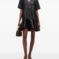 Satin Cloque Mini Dress