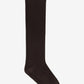 Wool Yak Mix High Socks Brown