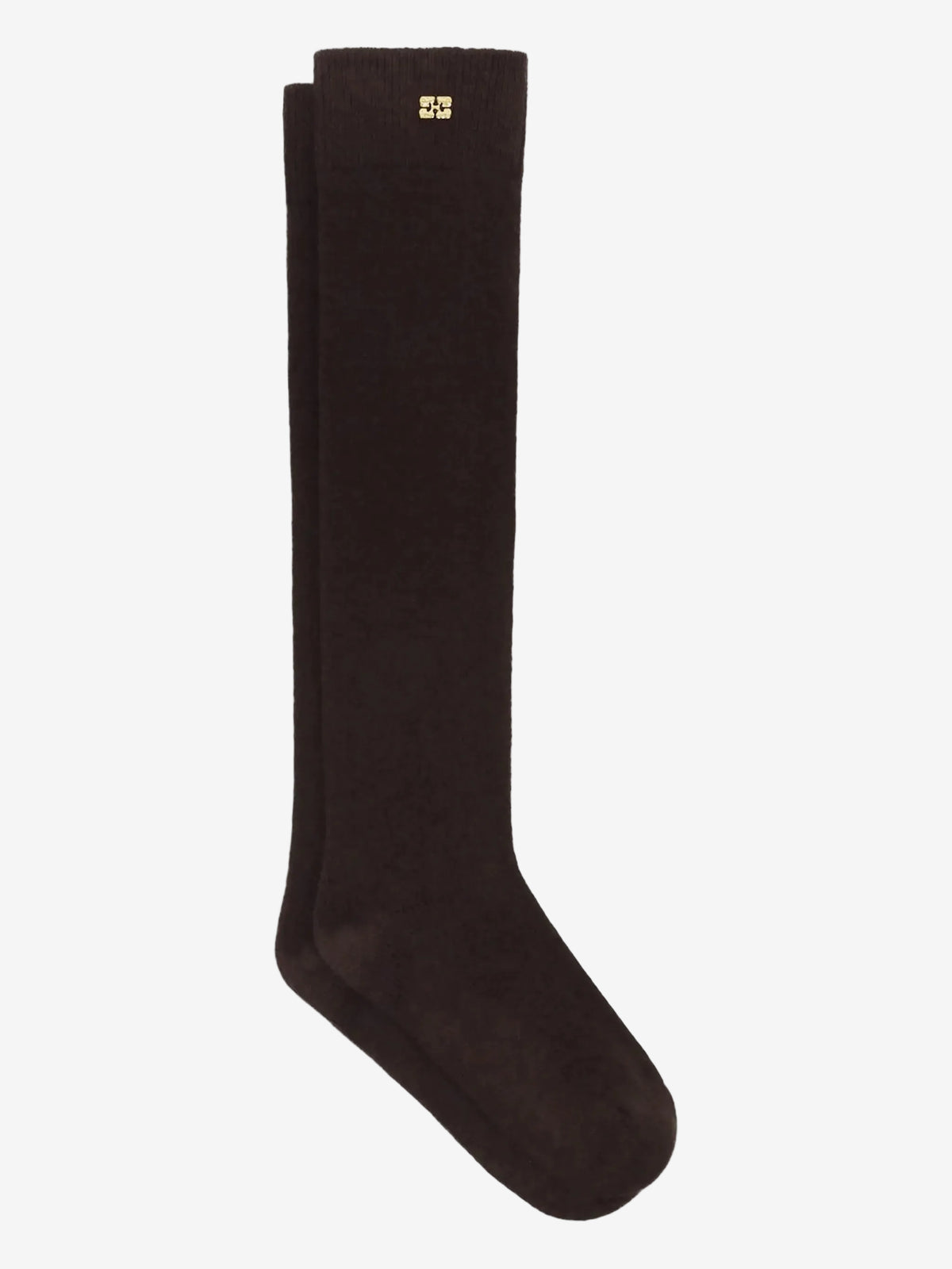 Wool Yak Mix High Socks Brown