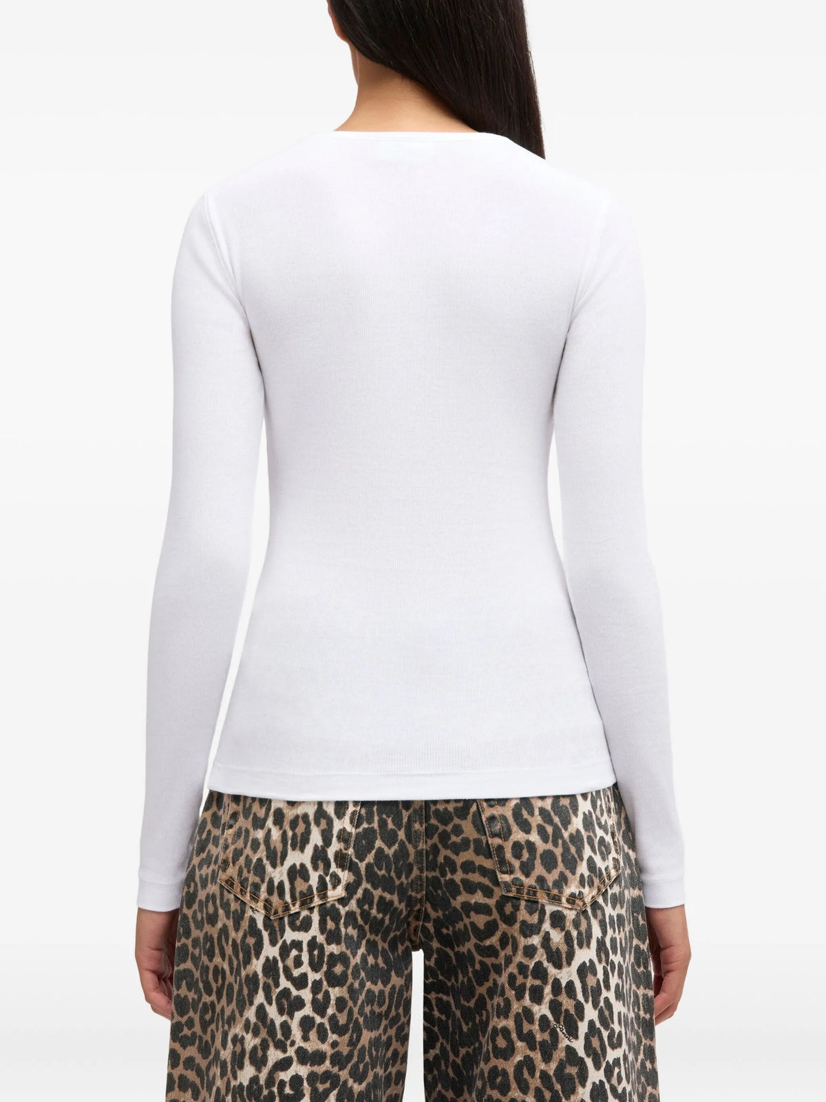 Soft Cotton Rib Longsleeve Top