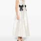 Satin Cloque Long Dress