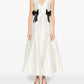 Satin Cloque Long Dress