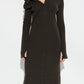 Courrèges BROWN Ribbed Dress