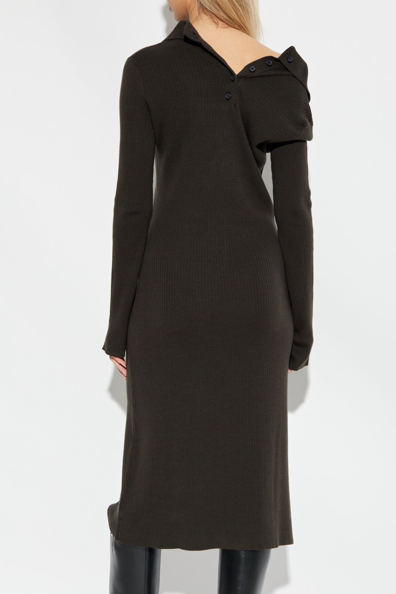 Courrèges BROWN Ribbed Dress