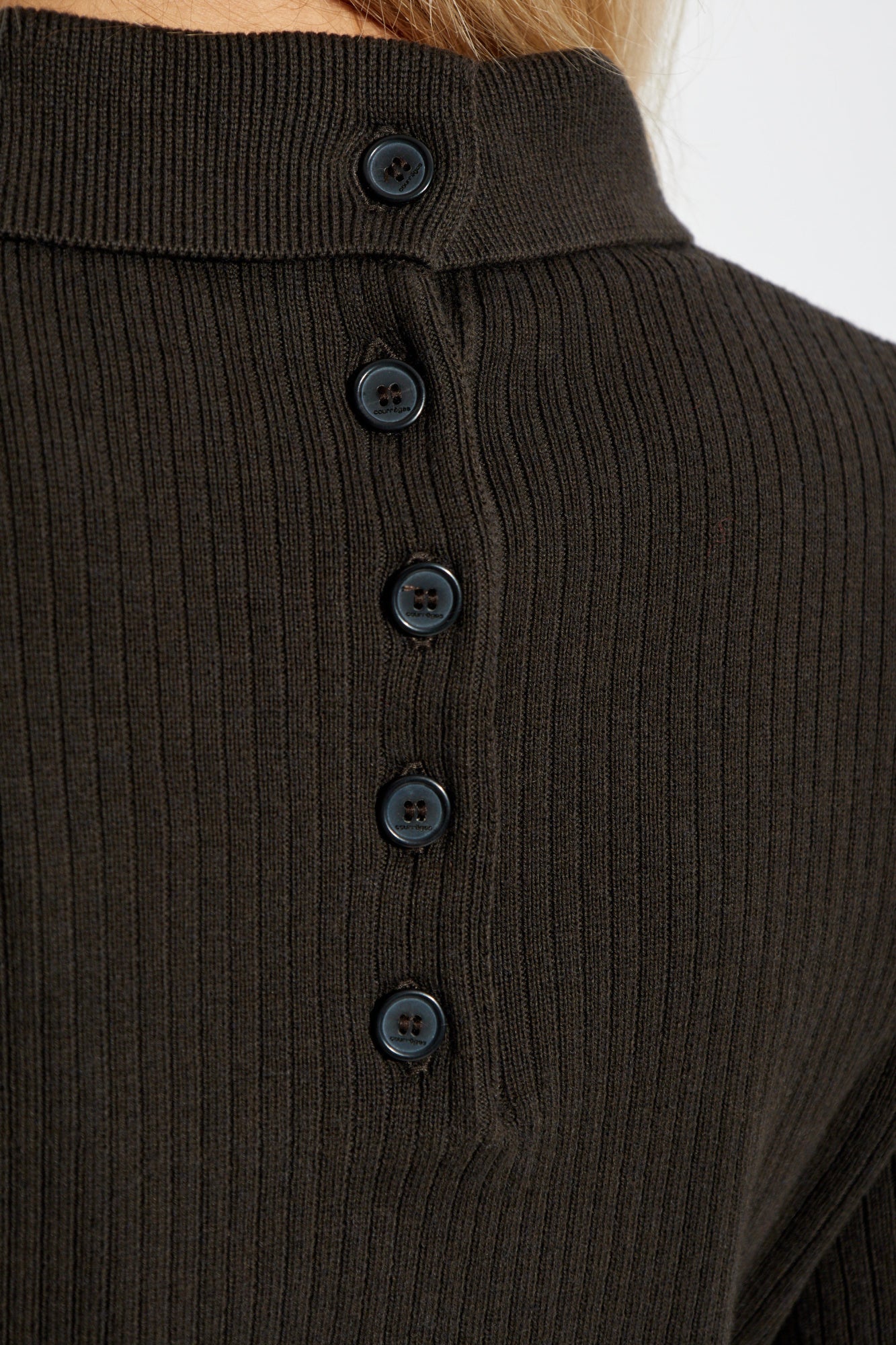 Courrèges BROWN Ribbed Dress