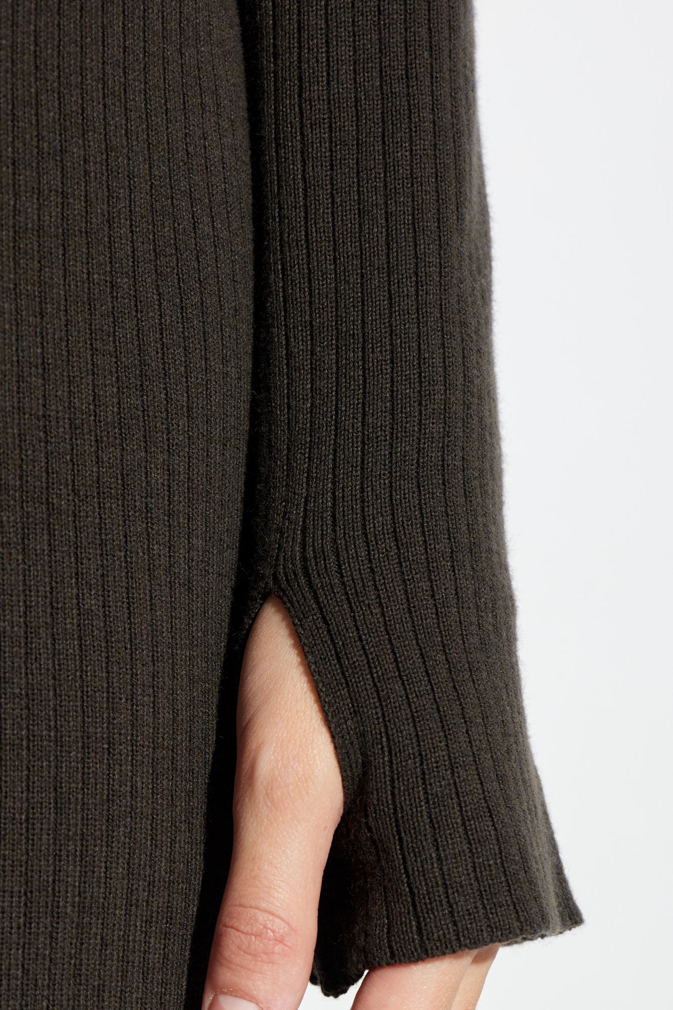 Courrèges BROWN Ribbed Dress