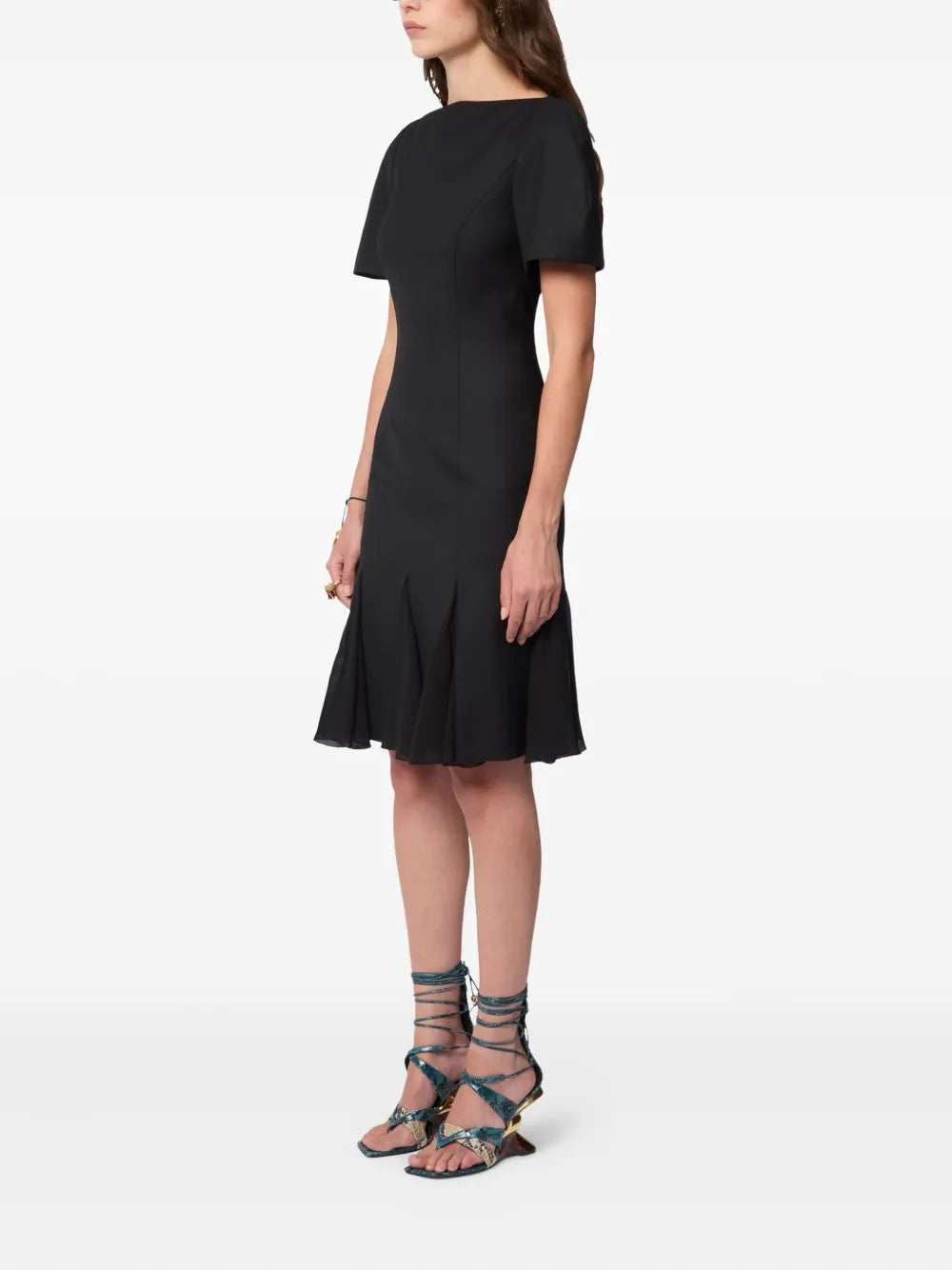 Nina Ricci peplum short-sleeve mini dress