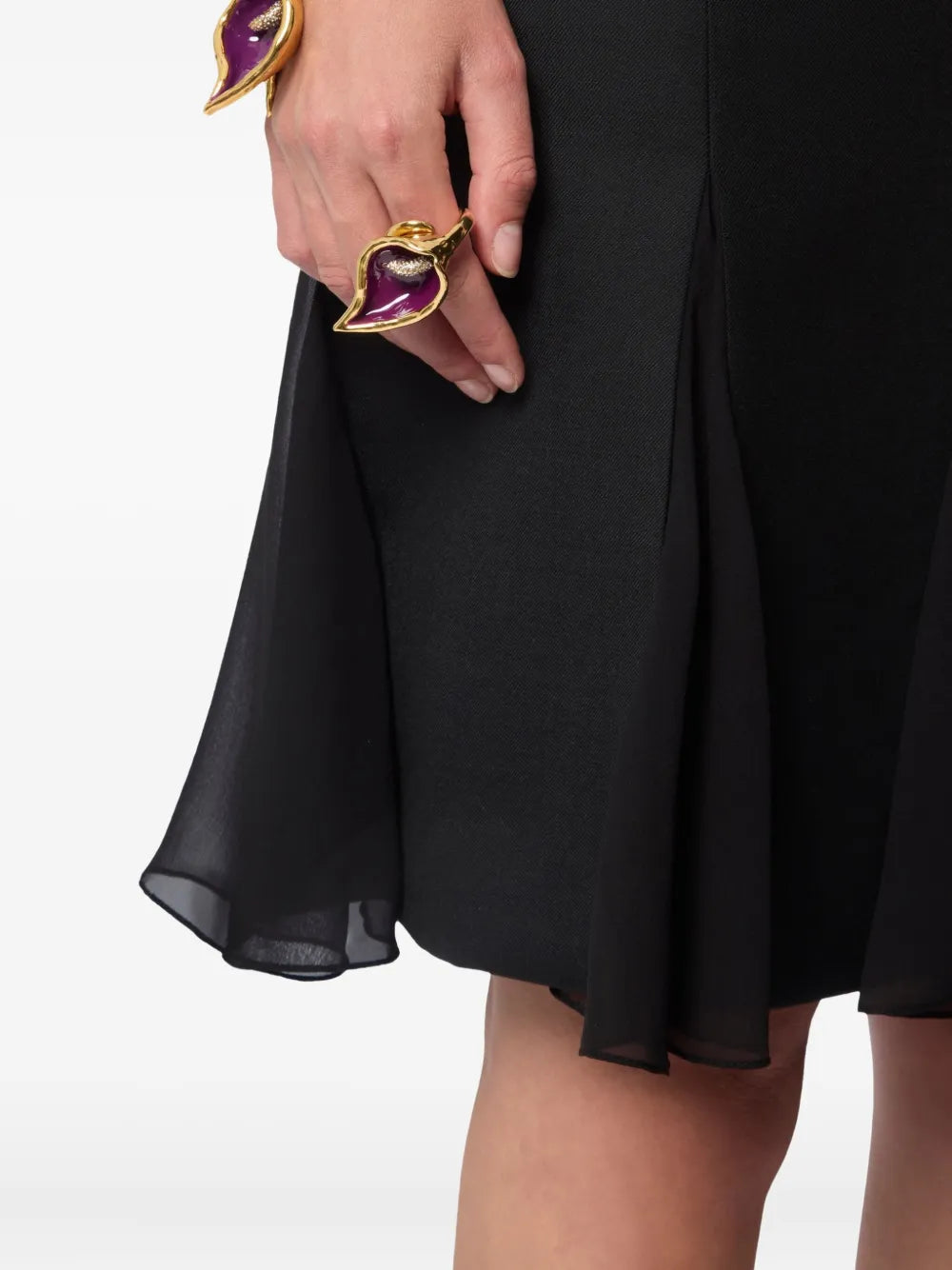 Nina Ricci peplum short-sleeve mini dress